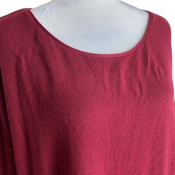 Joie Zephyrine $258 NWT CASHMERE-Blend Crew Neck Sweater in Deep Scarlet Sz S - Picture 4 of 10